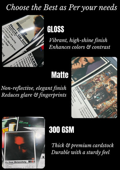 Custom Poster Set of 4