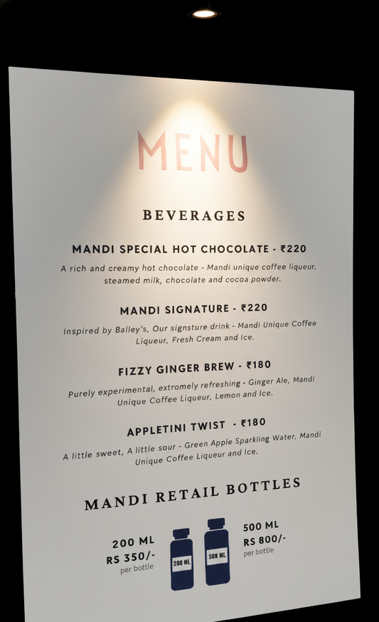 Sunboard Menus