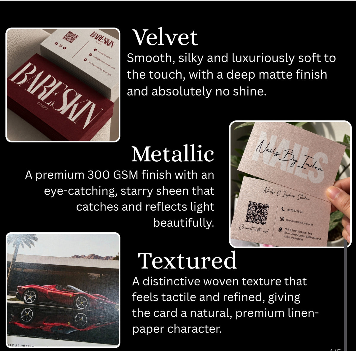 visiting cards