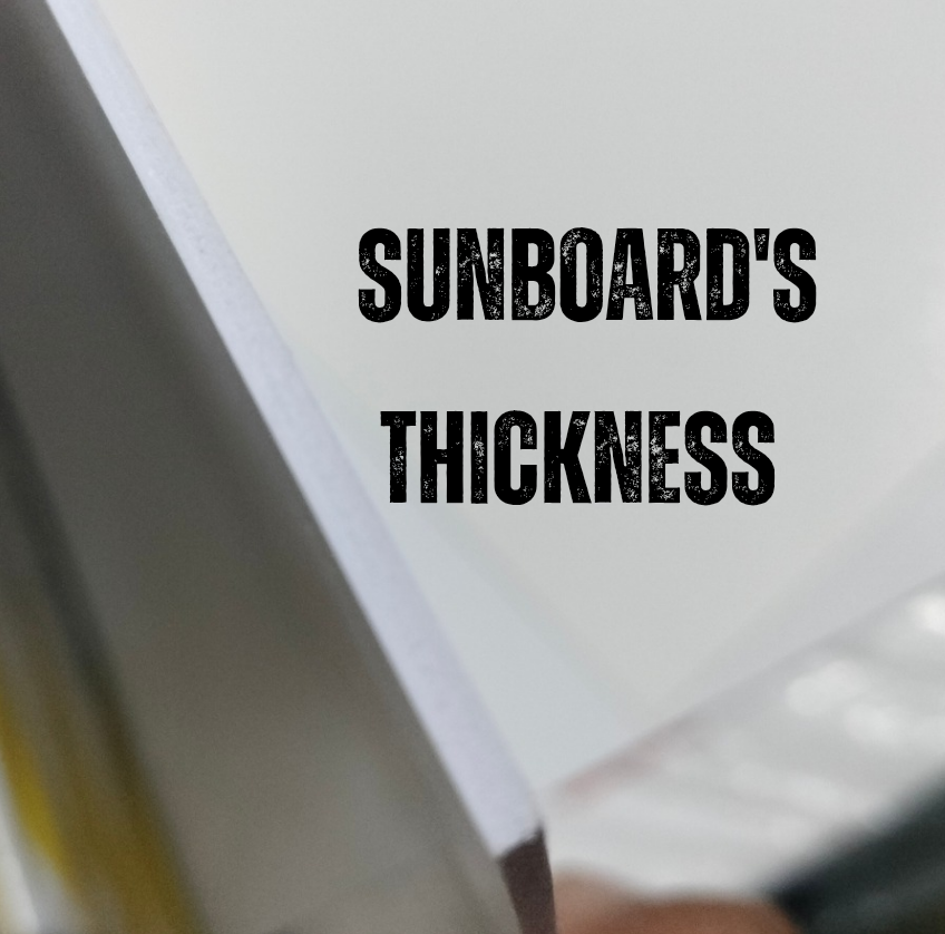 Close-up of a sunboard with 3 mm 
