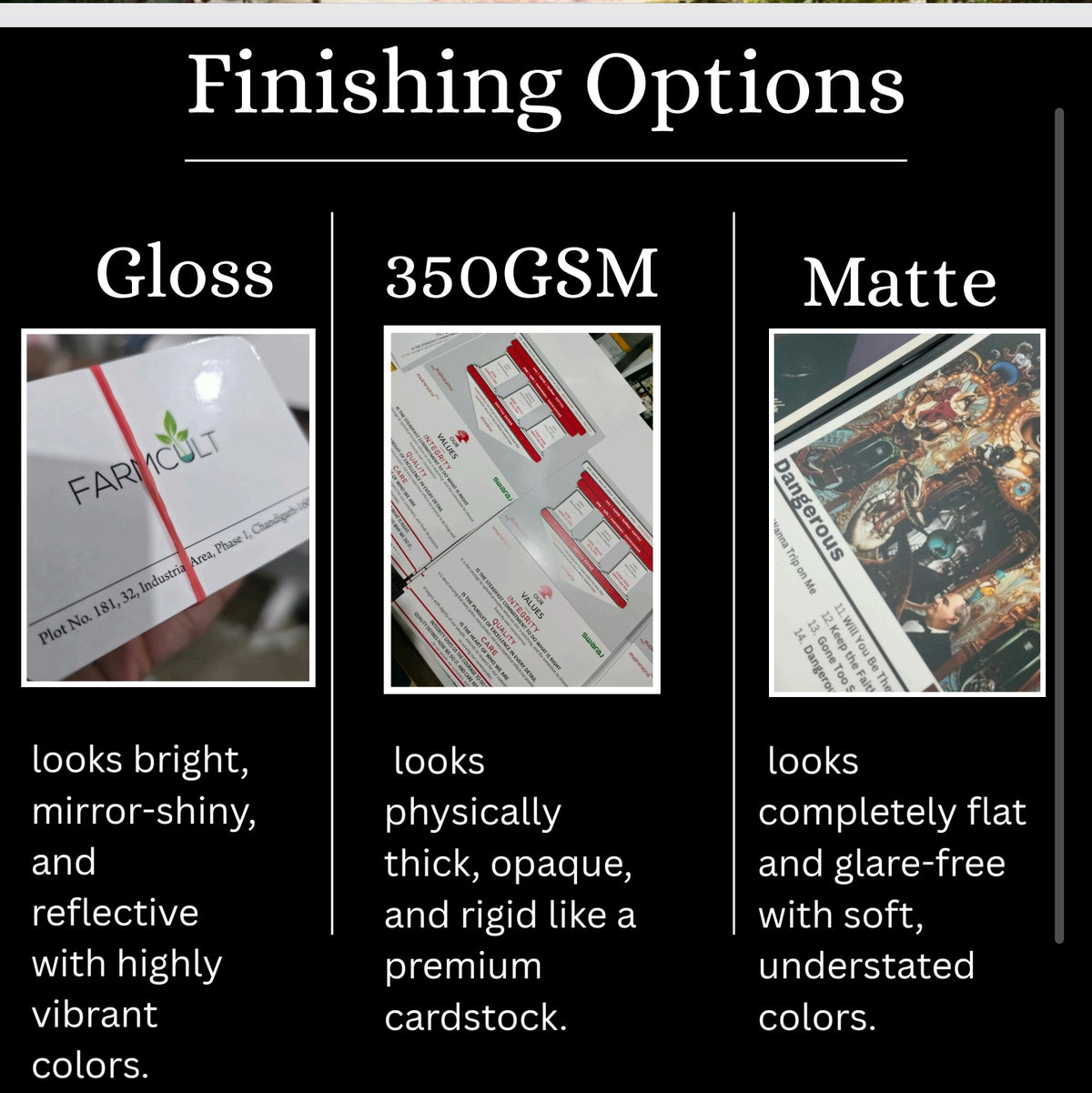 visiting cards